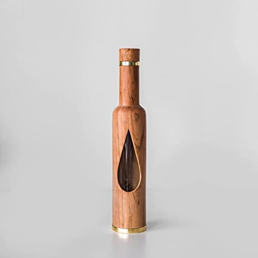Botella de madera de olivo sin contenido, diseño de gota de olivo – 250 ml – productos griegos premium – Best – Ideas de regalos de negocios – Caja de regalo de Grecia – Juego de botellas de madera P3mwtvpM