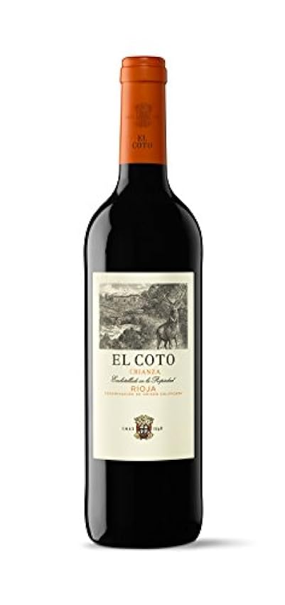 El Coto Crianza - Vino Tinto DOC Rioja, Variedad Tempranillo, Redondo, Afrutado, Equilibrado 750 ml oqZqYLut