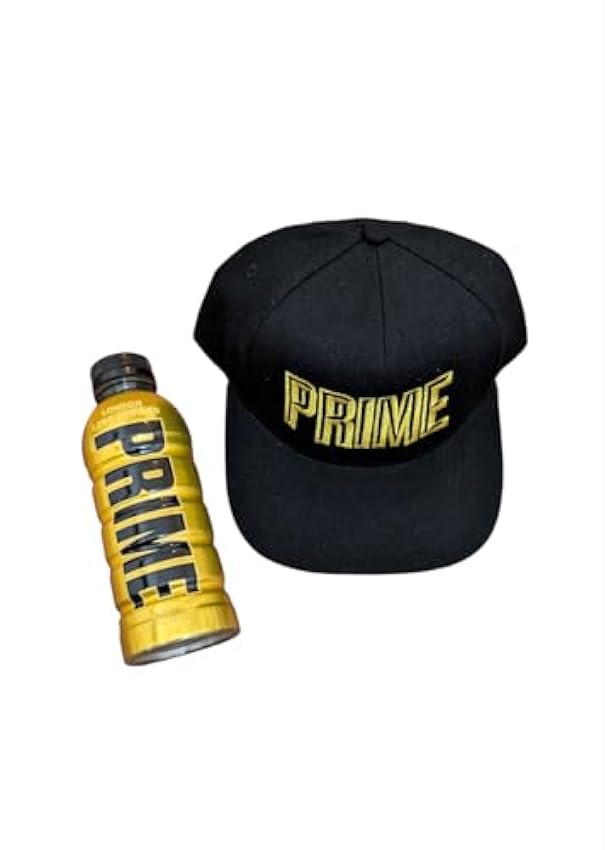 Prime Hydration Drink Edición Limitada Gold Drink 1.000 millones botella evento (500 ml) y gorra de béisbol – Mercancía coleccionable de Prime por KSI y Logan Paul LdDg3fQ0
