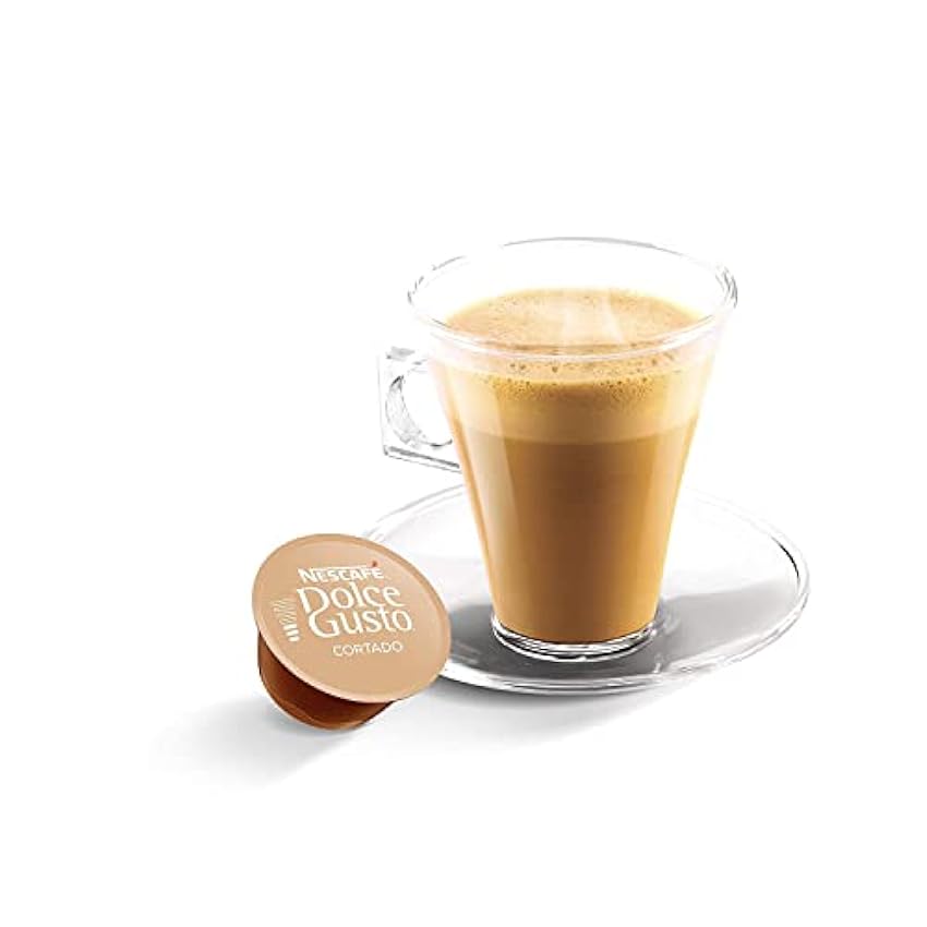 Nescafé Dolce Gusto Cortado Espresso Macchiato, Paquete de 6, 6 x 16 Cápsulas p9V4Dc3t