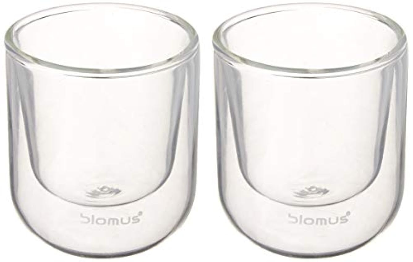 Blomus – Juego de 2 Vasos de Latte Macchiato Nero (65 mm) IRKeAr3n