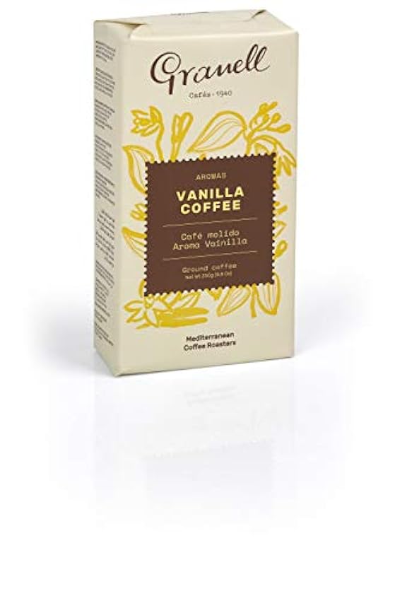 Granell Cafés · 1940 - Aromas - Café Vainilla | Cafe Molido 100% Café Arabica Café con un Ligero Toque de Vainilla - 250 g LyMQkcAu