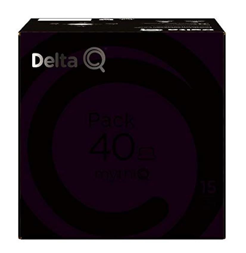Delta Q Pack 40 Deqafeinatus 40 Cápsulas De Café Descafeinado, Caramelo + Pack 40 Mythiq 40 Cápsulas De Café Intensidad Muy Alta, Chocolate NejKlnr1