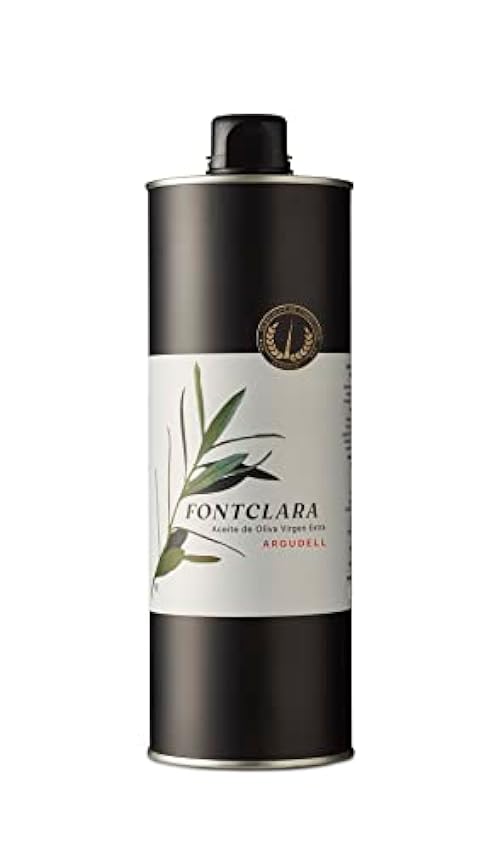 Fontclara | Aceite de Oliva Virgen Extra Variedad Argudell 1L | Aceite Gourmet Premium | Prensado en Frío y Cosechado a Mano | Aroma Afrutado | Ideal para Condimentar | 1L x 1 Botella OLANF4Iz