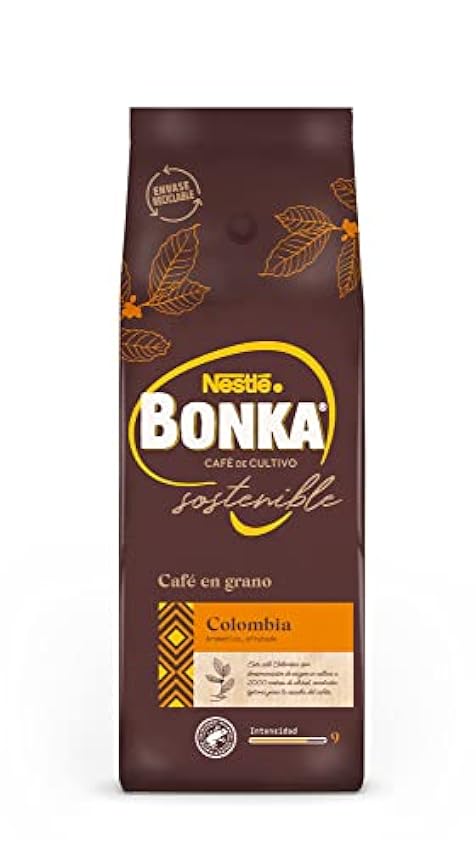 Bonka Café Grano Puro Arábica y Bonka Café Grano Colombia, 2 paquetes 500g (Total 1kg) ig4Vdj8u