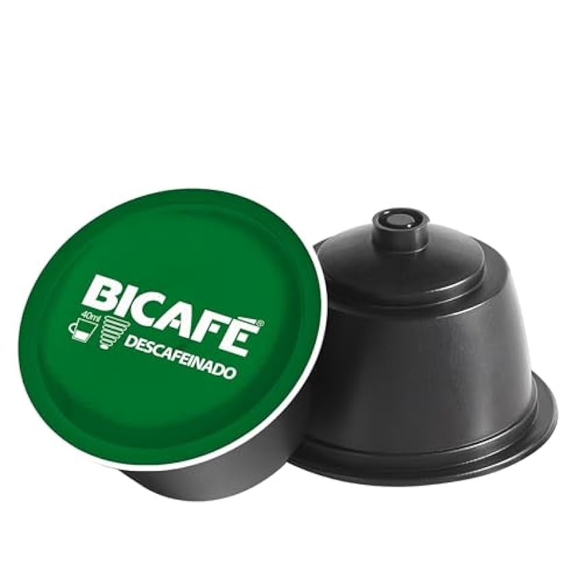 BICAFÉ Café descafeinado Compatible con cápsulas Dolce Gusto, 16 cápsulas de café descafeinadas pim9MZhz