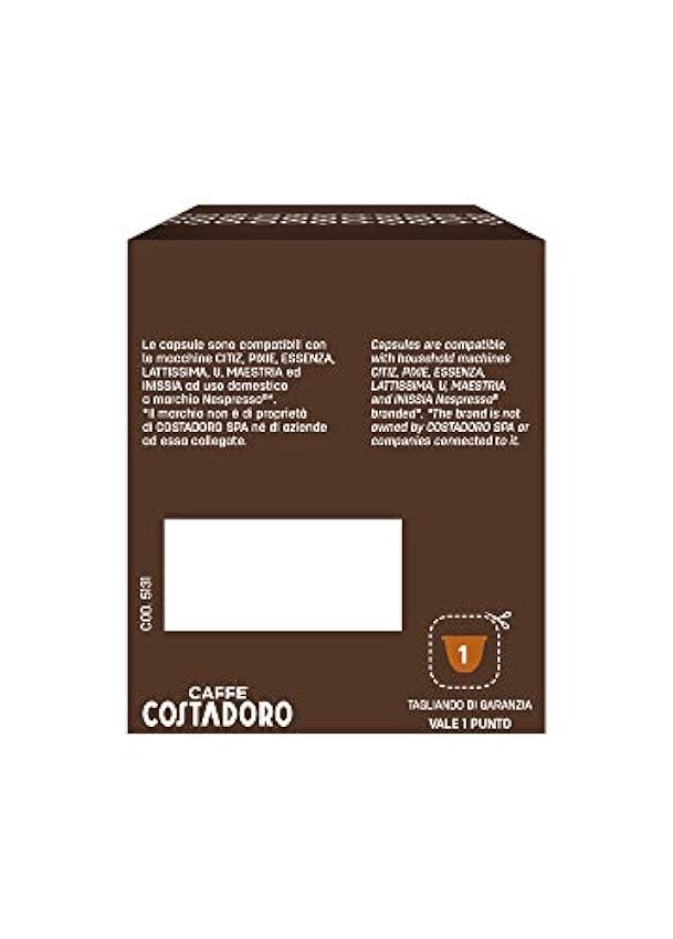 CAFFE´ COSTADORO 100% Arábica Nespresso Compatible Caja de 12 Cápsulas 60 g KYnUucP7