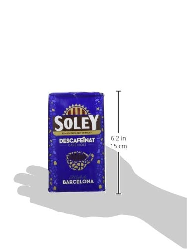 Café Soley molido Descafeinado, 250 gramos - [Pack de 12] J5ICqrSZ