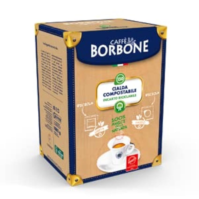 Café Borbone - 600 cápsulas de lo Mejor café Italiano - Mezcla roja - Standard Ese 44mm -Intensidad 9/10 fvnpWsGJ