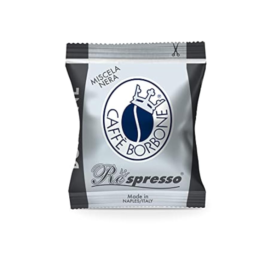 Caffè Borbone Café Respresso, Mezcla Negra - 100 Cápsulas - Compatibles con las Cafeteras de uso doméstico Nespresso ihfyR1lE