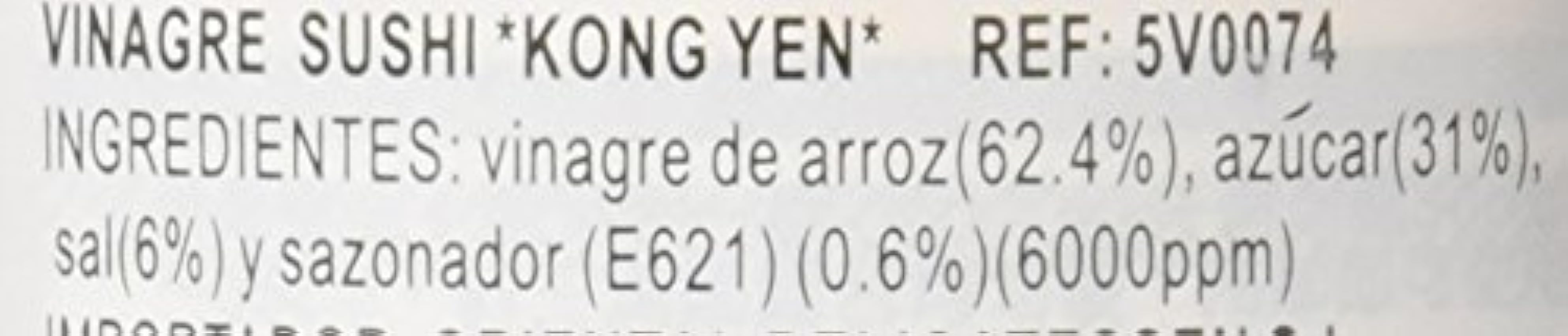 Kong Yen Vinagre de Sushi - 300 ml mrrynFLj