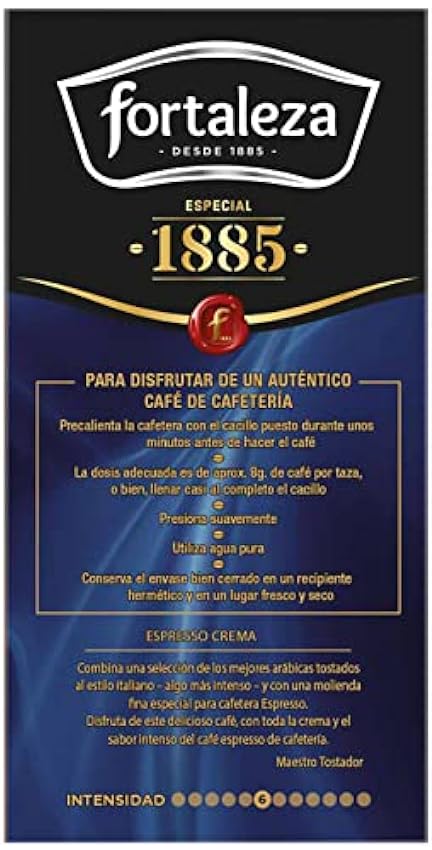 Café Fortaleza - Café Molido Espresso Descafeinado, Puro Sabor, 100% Arábicas, Compatible con Cafeteras Italianas, de Filtro y de Émbolo, Pack 250g x 4 estcuches - Total 1kg… KwgfEyEE