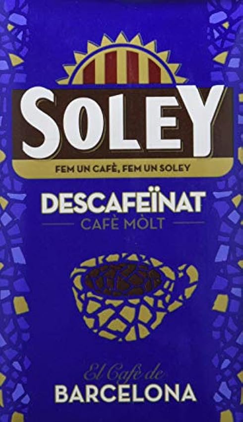Café Soley molido Descafeinado, 250 gramos - [Pack de 12] J5ICqrSZ