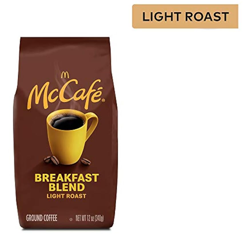 McCafe Coffee Ground Coffee, Breakfast Blend Light Roast, 12 Ounce by kR4qFiS2