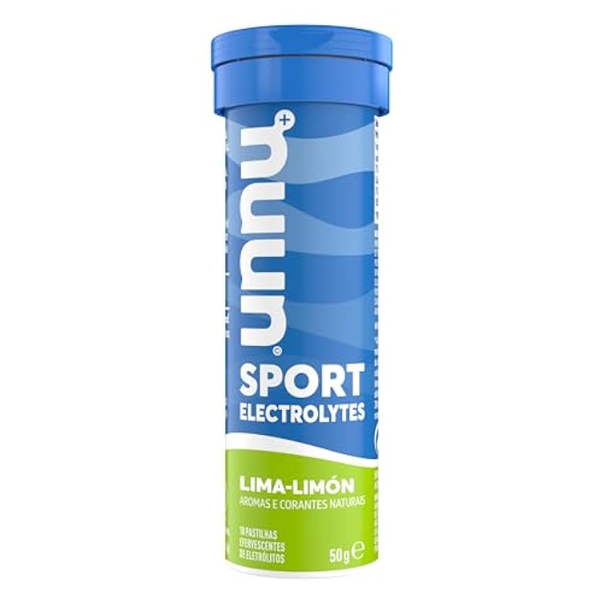 Nuun Sport Lima Limón Comprimidos Efervescentes con Electrólitos y Vitamina C, Contribuye a una Óptima Hidratación y Funcionamiento del Sistema Inmune, 1 Tubo con 10 Tabletas Efervescentes nl2vokRf