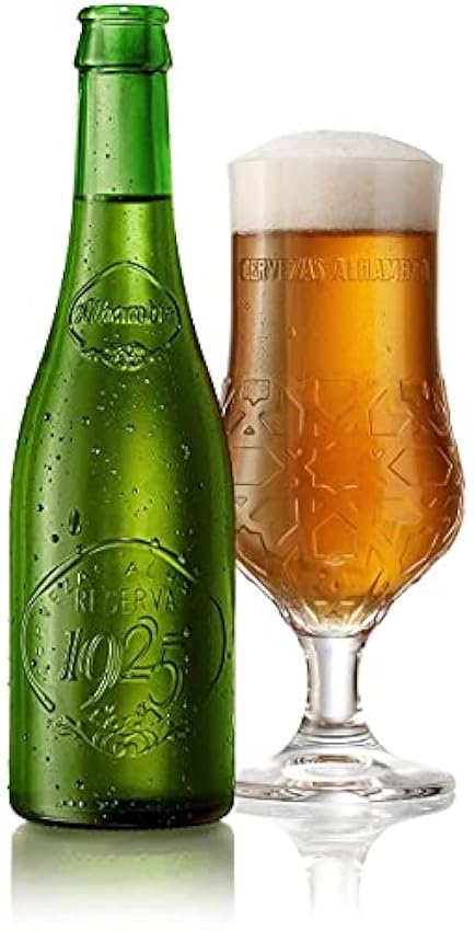 Alhambra Reserva 1925, Edición Especial, Cerveza Dorada Lager, Pack de 24 Botellas x 33 cl & Coca-Cola Zero Azúcar - Refresco de cola sin azúcar, sin calorías - Pack 24 latas 330 ml JaB5Dm23