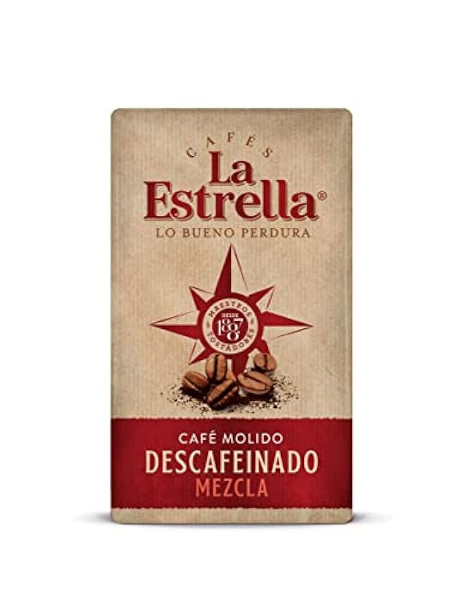 LA ESTRELLA Café Molido Descafeinado Mezcla 250g - 8 paquetes NGcf1T66