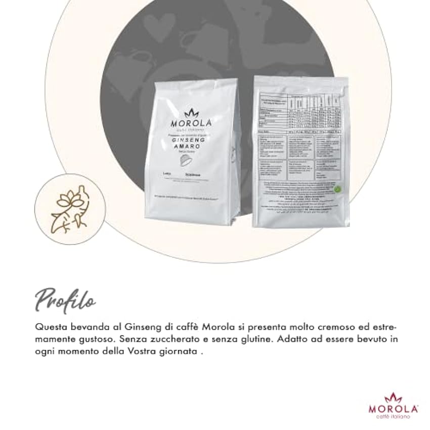 Morola Caffè Italiano - Cápsulas Compatibles con Nescafe® Dolce Gusto® - 6 Pack de 15 Cápsulas - 90 Cápsulas (Ginseng) puErAX3l