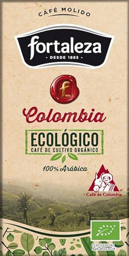 Café FORTALEZA - Café Molido Grandes Orígenes Ecológico Colombia 250 gr [Pack de 3] pN8EVTna