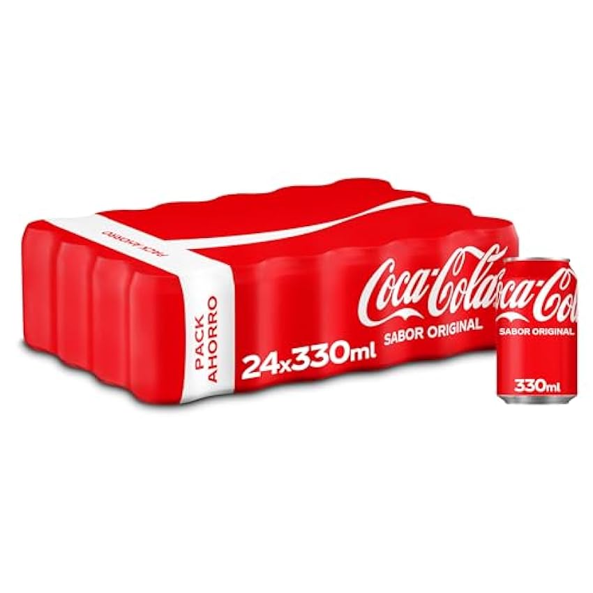 Coca-Cola Sabor Original, Pack de 24 latas de 330ml + Toblerone Surtido de Mini Chocolate Suizo Mix de Sabores: 904g Hoi0r0l4
