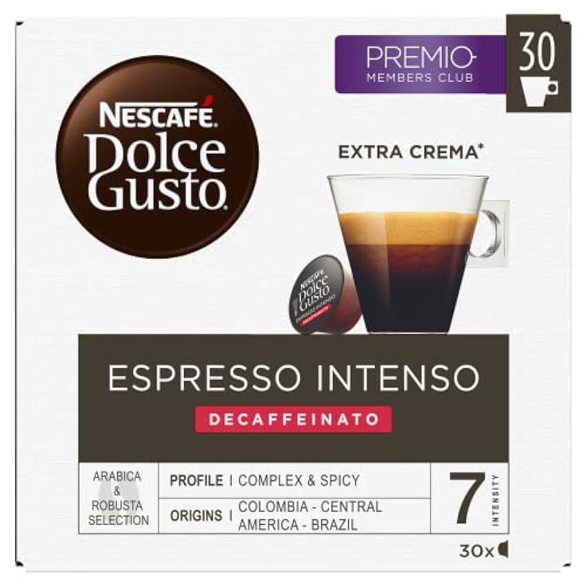 NESCAFÉ Dolce Gusto Espresso Intenso Descafeinado - x3 pack de 30 cápsulas - Total: 90 cápsulas & NESCAFÉ Espresso Intenso - x3 pack de 30 cápsulas - Total: 90 cápsulas MwT3sGAp
