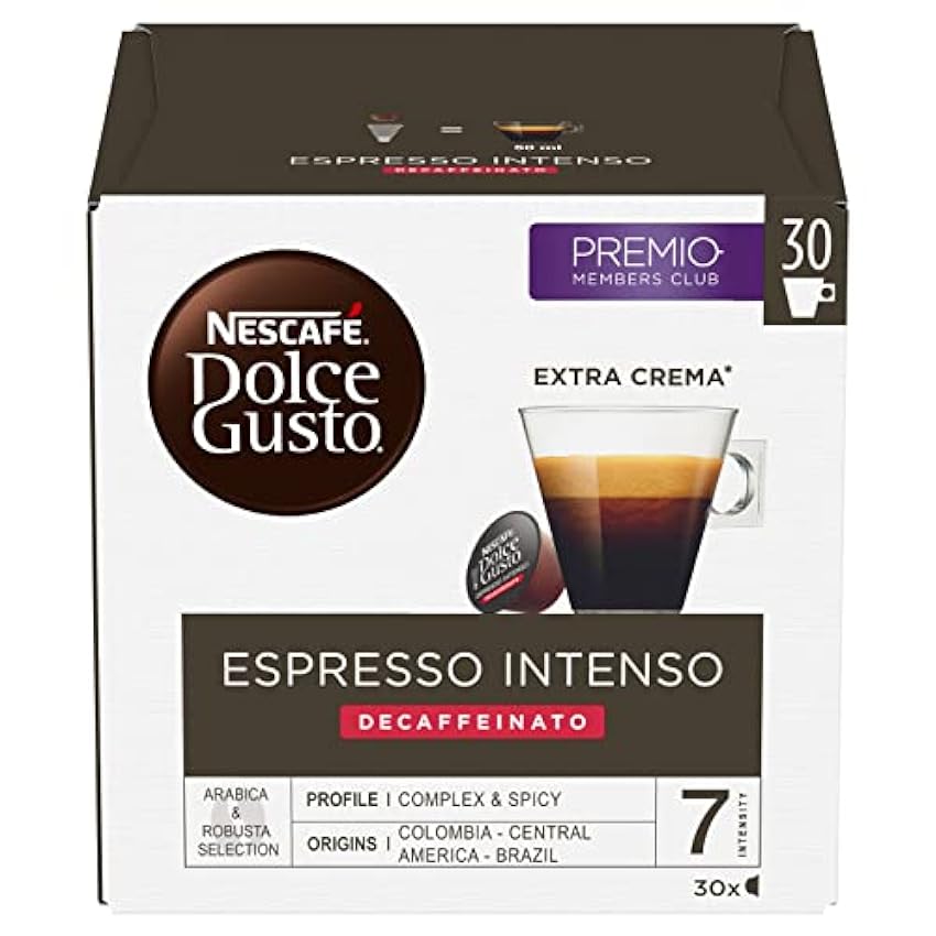 NESCAFÉ Dolce Gusto Espresso Intenso Descafeinado - x3 pack de 30 cápsulas - Total: 90 cápsulas & NESCAFÉ Ristretto Ardenza - x3 pack de 30 cápsulas - Total: 90 cápsulas hawNUaqN