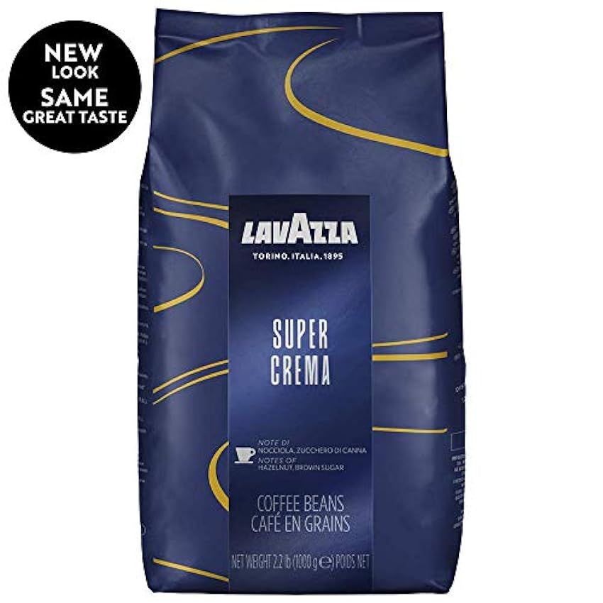 Lavazza Espresso Super Crema, Café de Grano Tostado, 1000 g gPlhERlX