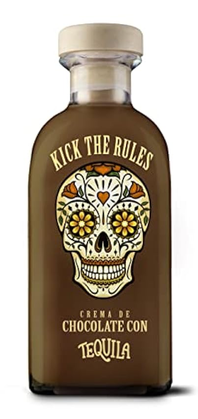KICK THE RULES - Crema de Chocolate con Tequila - 15º - Botella de 0,7L - Tequila de Chocolate gdPxcUnw
