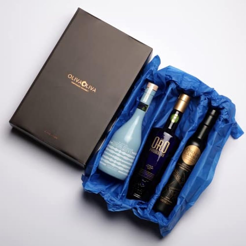 Mejores Aceites de Oliva Virgen Extra del Mundo (Premios a la Calidad Mario Solinas 2021) - Pack de 3 botellas de 500 ml (Caja de cartón) PafoZYjL
