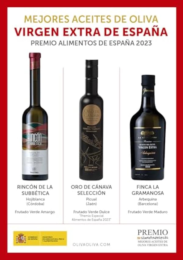 3 Mejores Aceites de Oliva Virgen Extra de España 2023 (