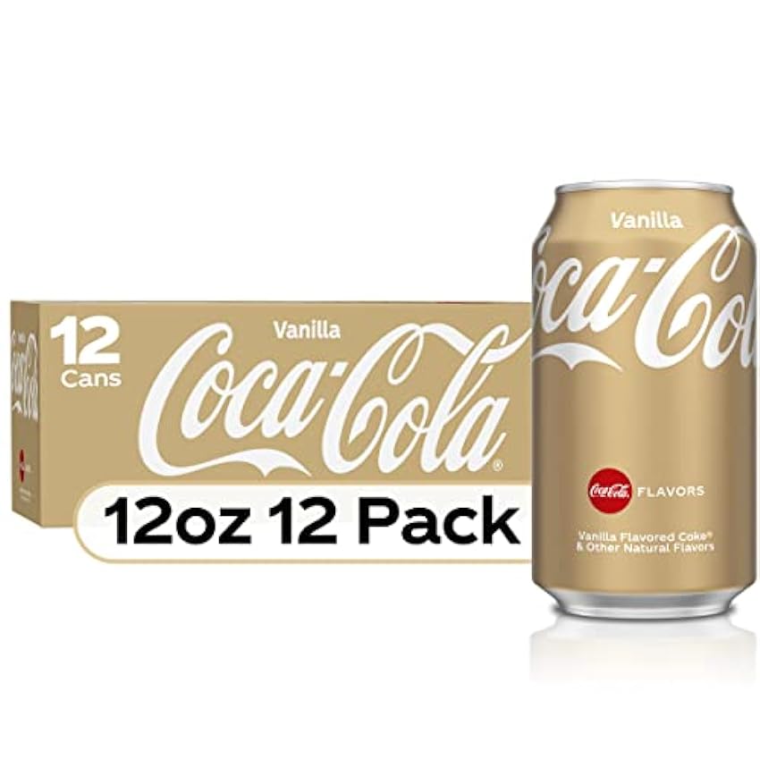 Coca Cola Refresco con gas, Sabor Vainilla - Paquete de 12 x 355 ml - Total: 4260 ml NO5W773v