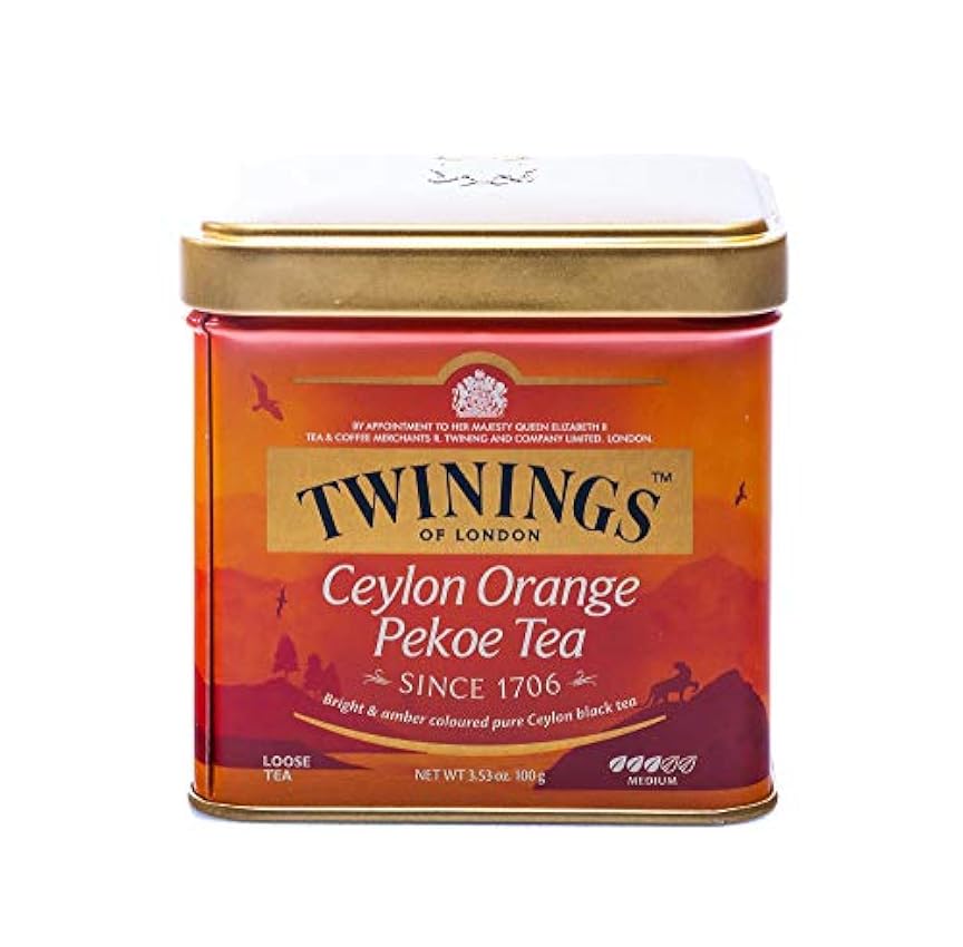 Twinings Ceilán Naranja Pekoe Té Lata suelta 100 g pDiiAz8R