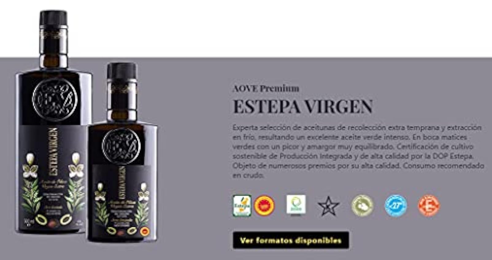 ESTEPA VIRGEN - Aceite de Oliva Virgen Extra Premium Oleoestepa - Estuche Botella 500 ml hBnYnWty