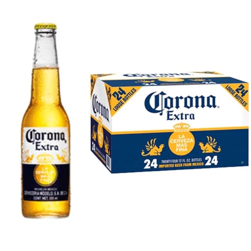 Corona Cerveza Lager Ligera y Refrescante, 4 Packs de 6 Botellas x 35,5 cl, 4,5% Volumen de Alcohol Lu8lZuvJ