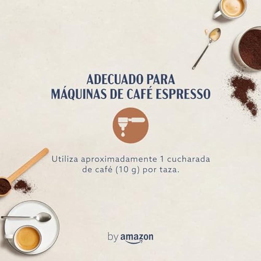 by Café molido Natural Espresso Crema, 250 g (Paquete de 4), tueste claro - Certificado por Rainforest Alliance Ktr5h5zP