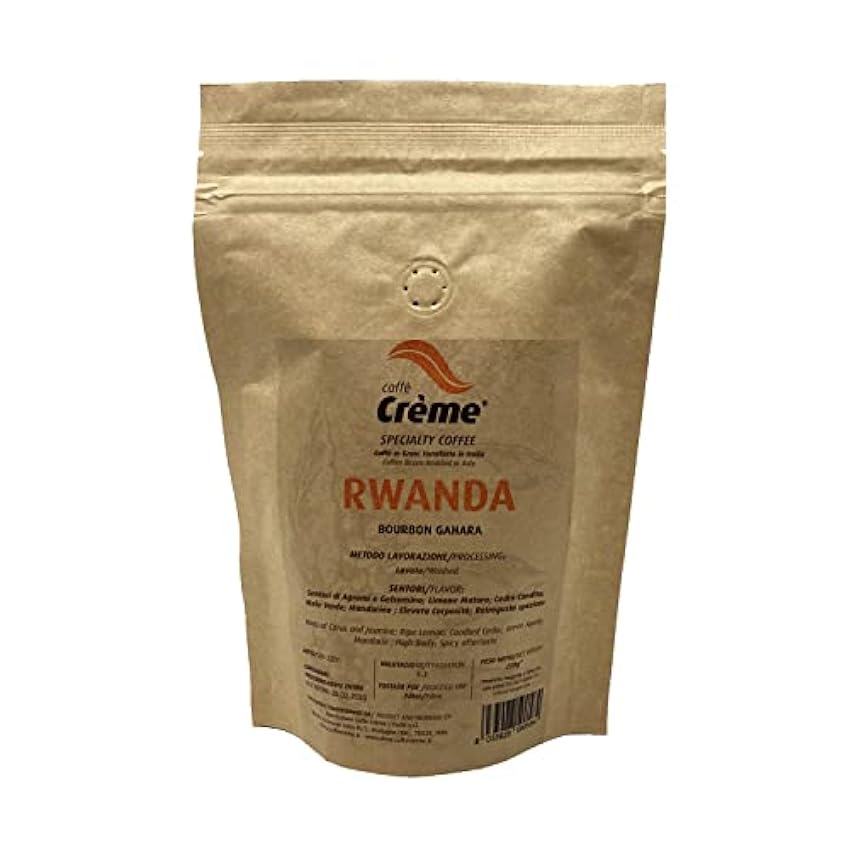 Specialty Coffee Caffè Crème - RWANDA Bourbon Gahara 100% Arabica Tostado: Espresso - 250 g de granos de cafè pAcdUXc0