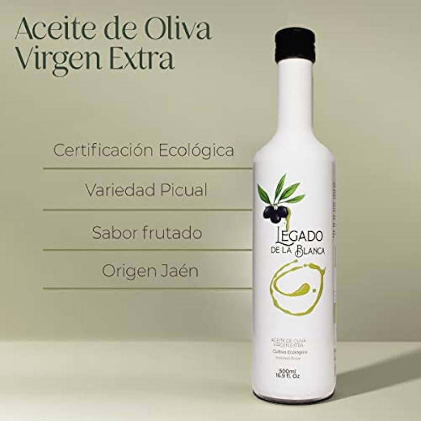 Legado de la Blanca - Aceite de Oliva Virgen Extra variedad Picual cultivo Ecológico de Jaén gU9ywHOY