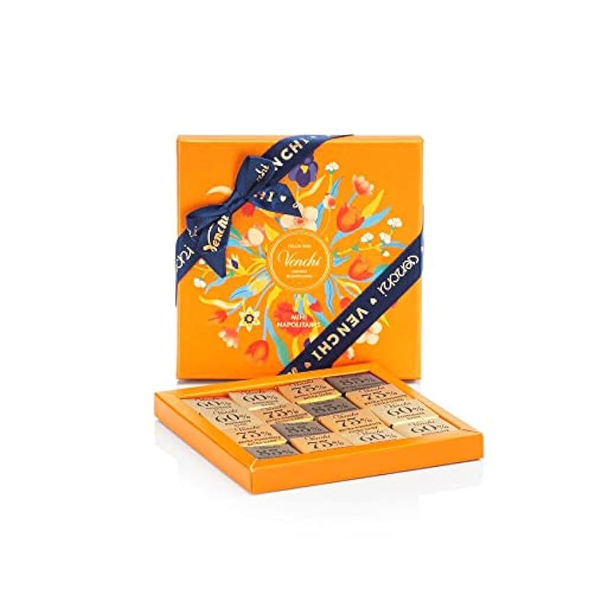 Venchi - Colección Barocco - Caja de Regalo con Surtido de Bombones de Chocolate Negro, 47 g - Idea de Regalo - Sin Gluten - Vegano mhf8oueb