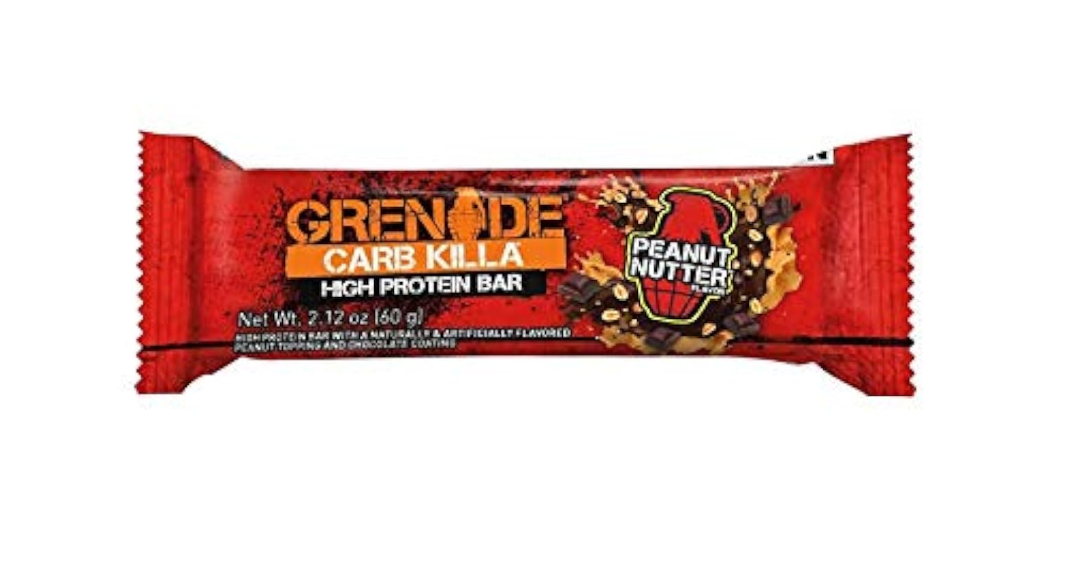Grenade - Barra de proteína carbohidratos Killa cacahuete Nutter - 12 Bares LuAI0UVO