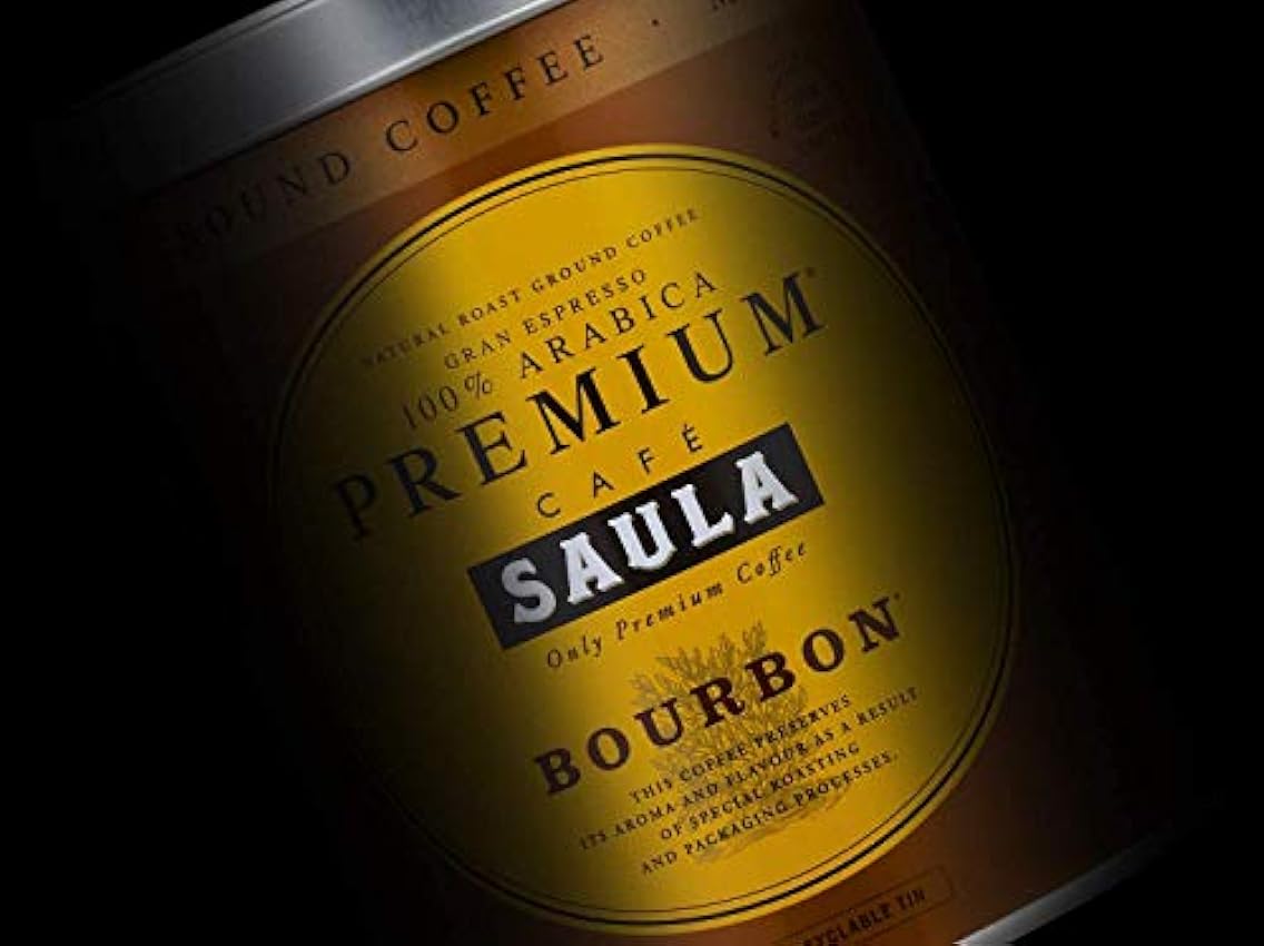 Café Saula, 3 Botes de 250 gr. Gran Espresso Premium Bourbon Blend 250 gr. café molido 100% Café Arábica pnYr3ZpK