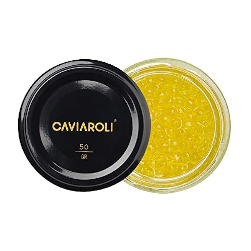 Caviaroli - Encapsulado de Aceite de Oliva Virgen Extra con Aroma de Trufa Blanca - Perlas de Aceite Gourmet para Aliño o Decoración - 50 g LyRd2RiN