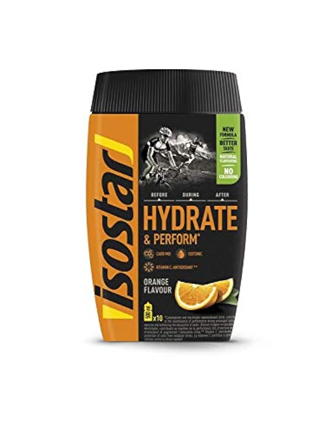 Isostar Hydrate & Perform Orange + Cranberry + Botella de agua 1L IHRTn8OC