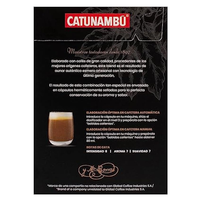 Catunambú - Cápsulas de café Cortado compatibles Dolce Gusto | Pack de 3 (48 cápsulas) LrRcTHLr