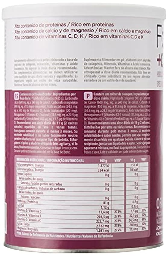 NaturGreen - Forticoll Colágeno Péptidos bioactivos en polvo sin gluten o lactosa, sabor Original, 300 gr hhnCGx7E