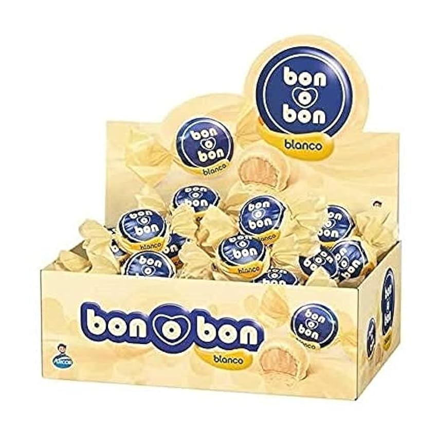 Bon o Bon Bombón sabor chocolate blanco 30u (450g) OkeU