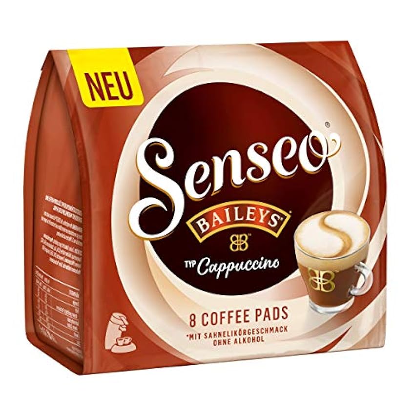 Senseo Tipo Cappuccino Baileys - Cafeteras aromáticas (2 Paquetes de 8 Unidades) NUdkncof