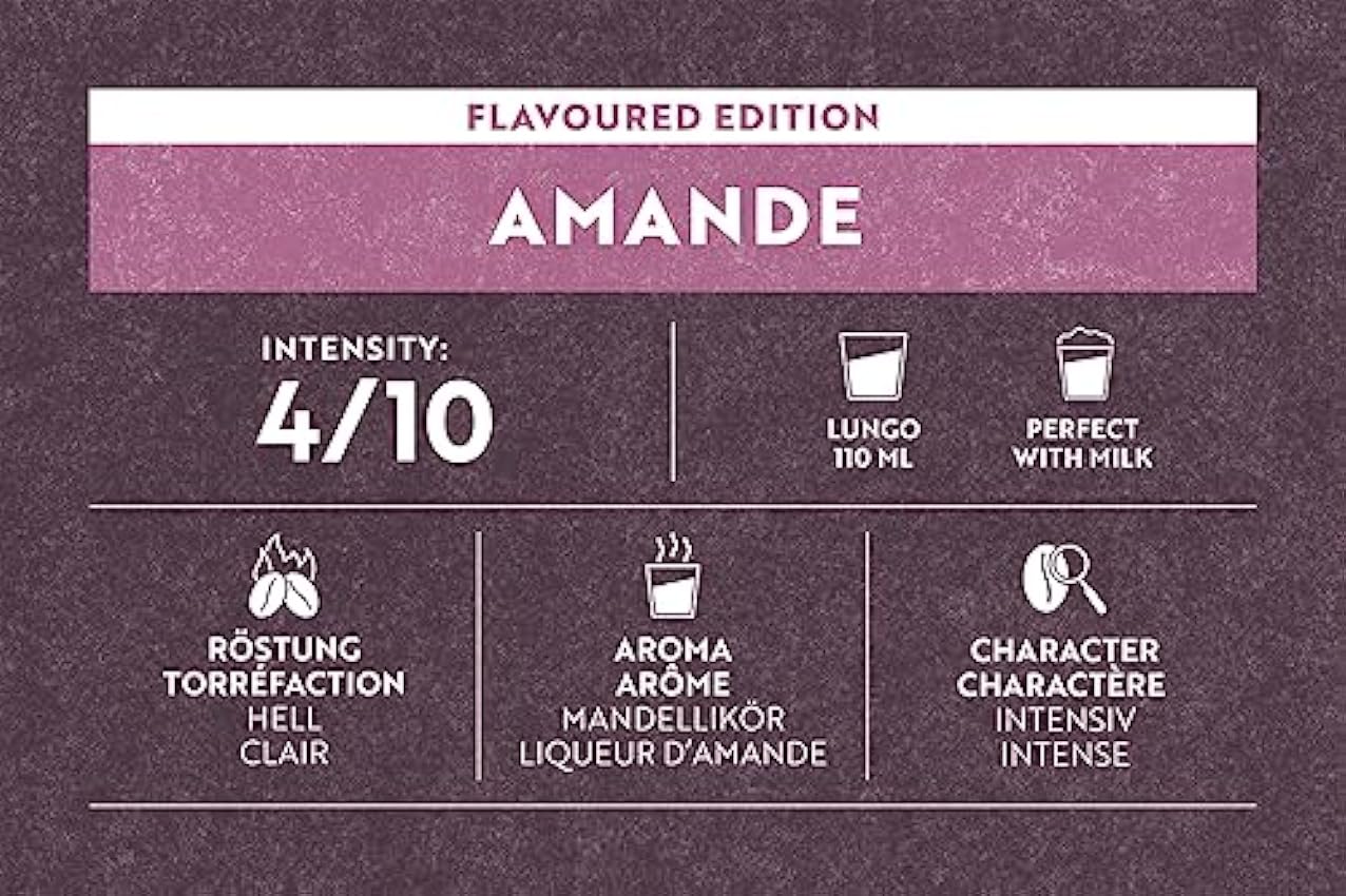 Café Royal Flavoured Edition Almond 100 Capsules en Aluminium Compatibles avec le Système Nespresso (R)*; Intensité: 4/10; (Lot de 10X10) jtUSMIJR