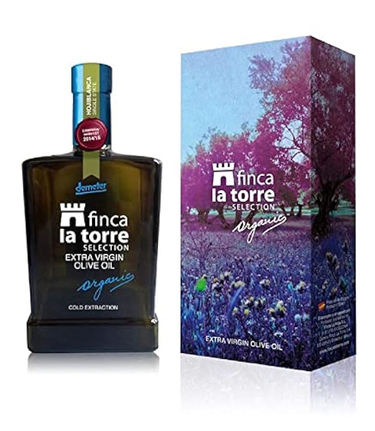 Aceite de Oliva Finca la Torre - Estuche Botella Hojiblanca Virgen Extra Ecológico lGrnUE9V