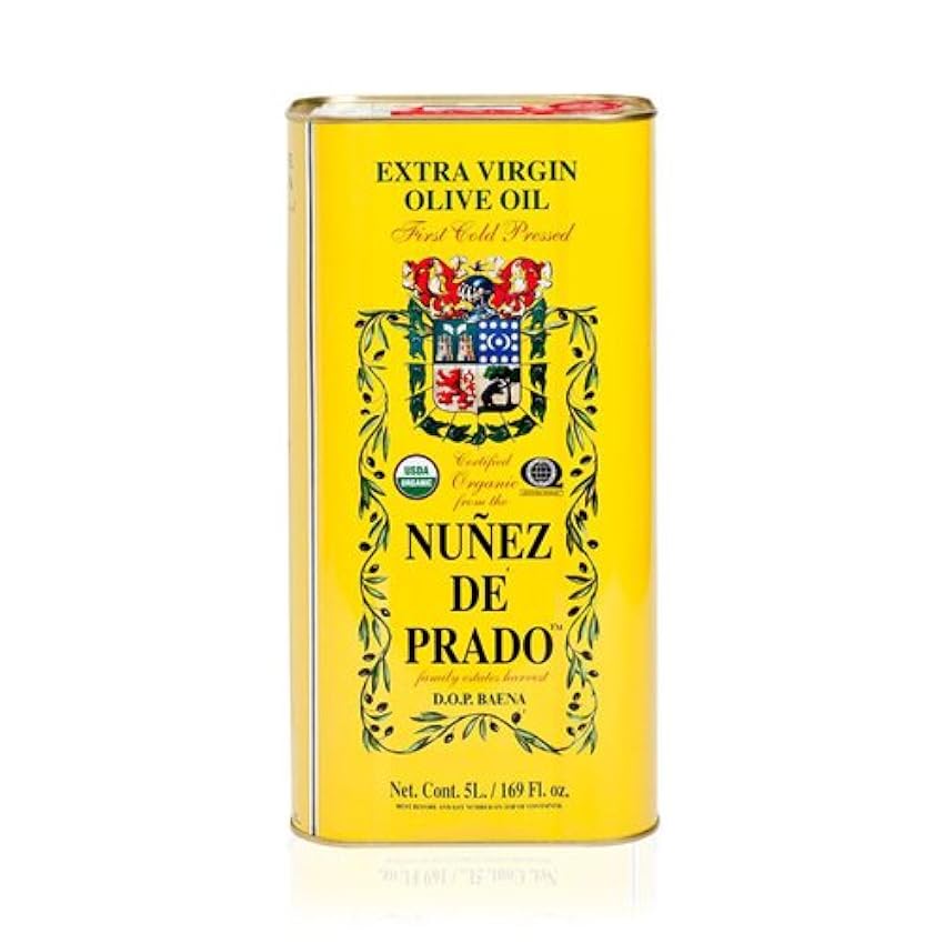 NÚÑEZ DE PRADO - Aceite de Oliva Virgen Extra Virgen Extra (Variedades Picudo y Hojiblanca) - Lata 5 litros jMUcqqoc