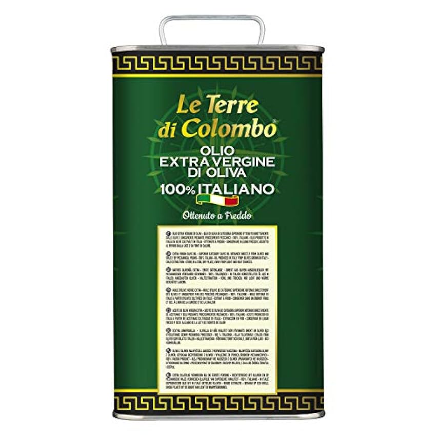 Le Terre di Colombo – Aceite de oliva virgen extra 100 % italiano, lata de 3 L kyxihDaZ